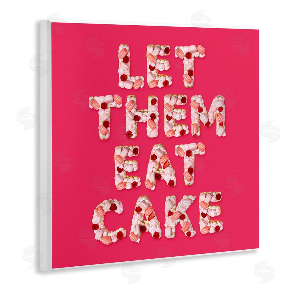 LISH Creative Let Them Eat Cake Wooden Wall Plaque Art Print