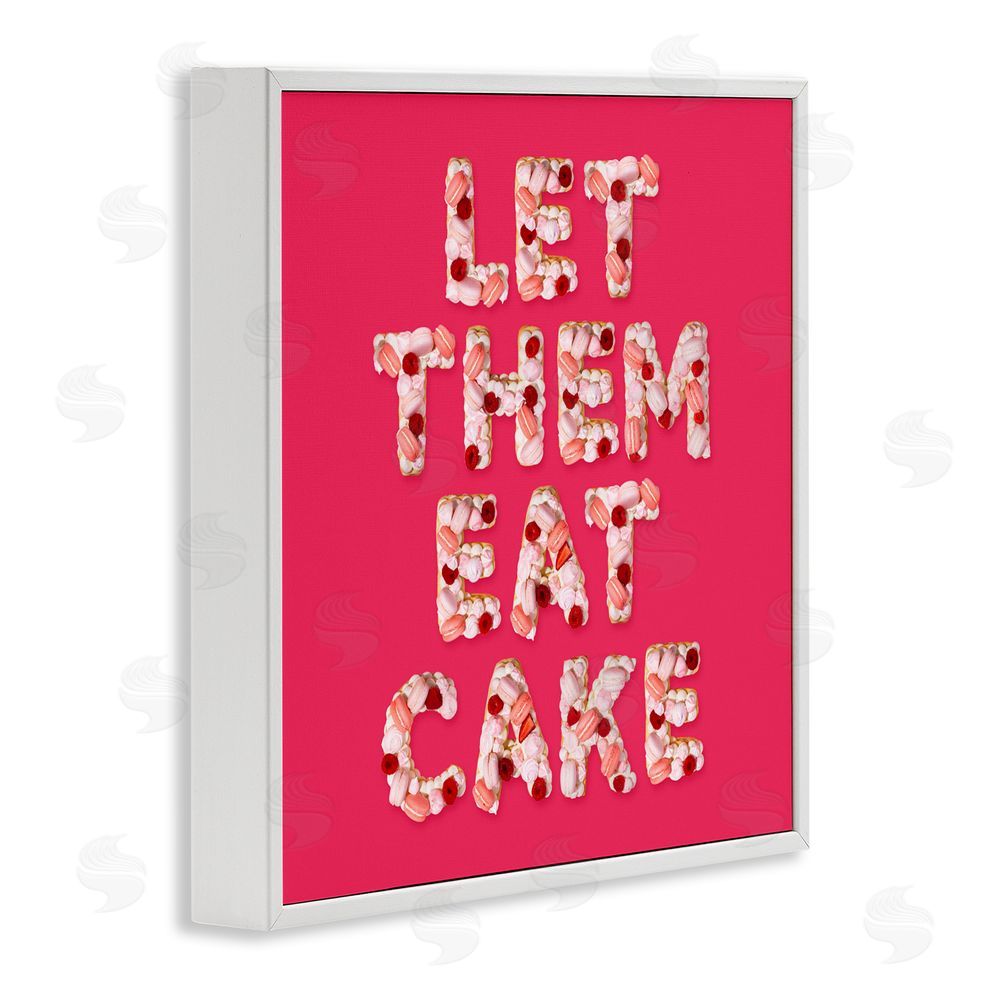 LISH Creative Let Them Eat Cake White Framed Giclee Print Wall Art