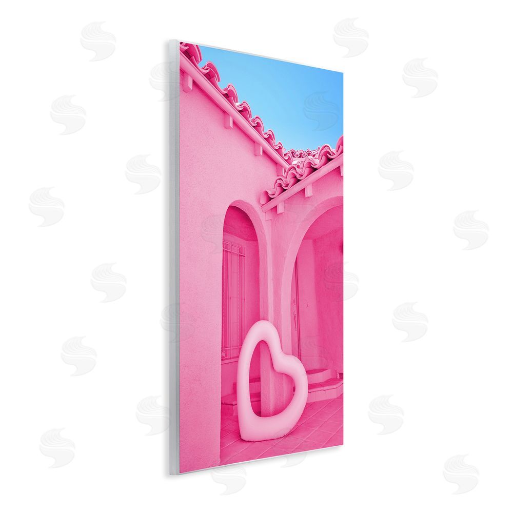 LISH Creative Pink Pop Heart at Villa Wall Plaque Art Print