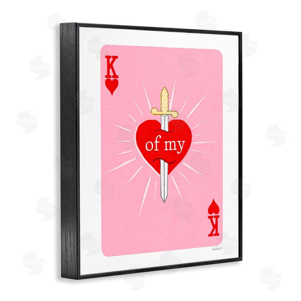 Amanda Greenwood King Of My Heart Sword Black Framed Giclee Print Wall Art