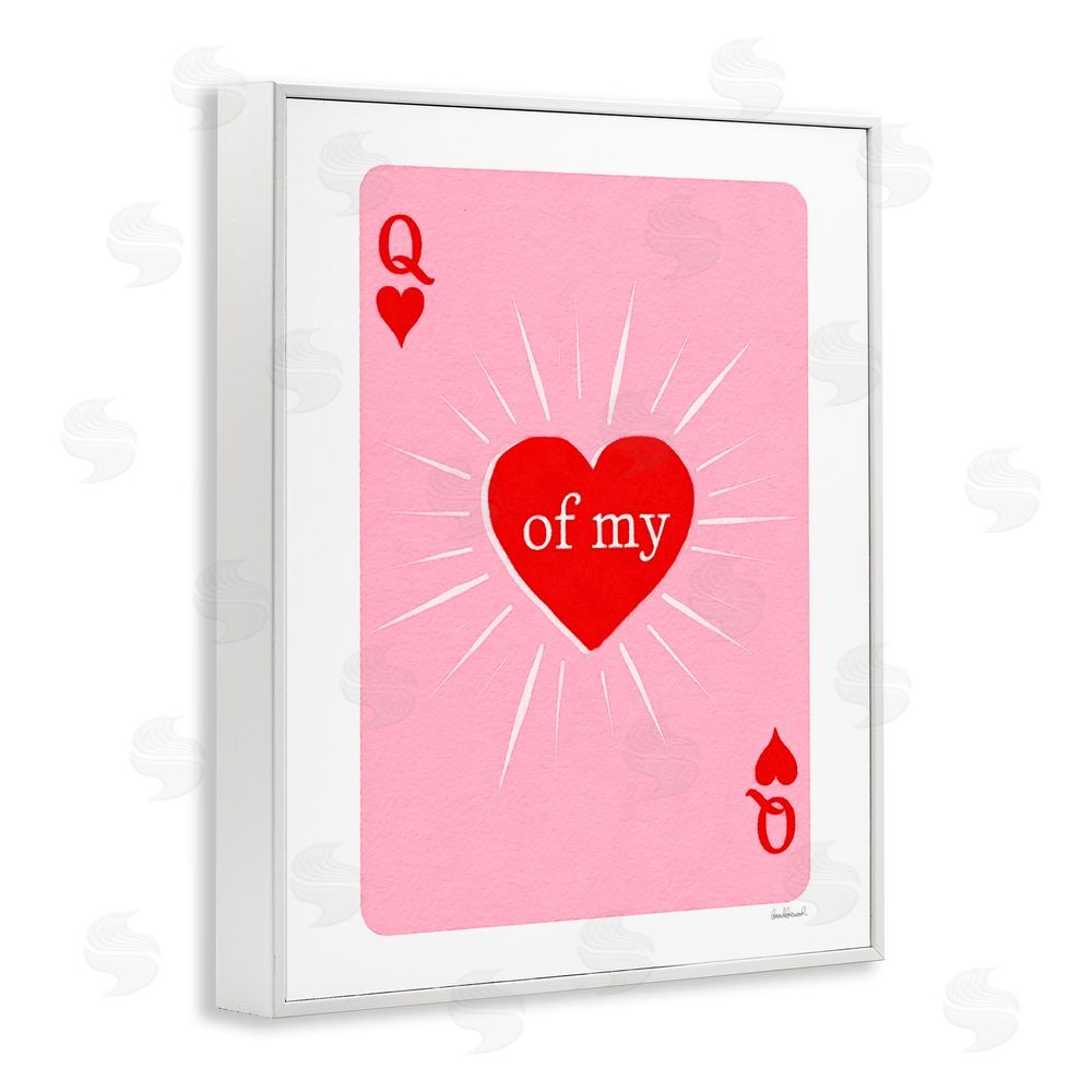 Amanda Greenwood Queen Of My Heart Card White Framed Giclee Print Wall Art
