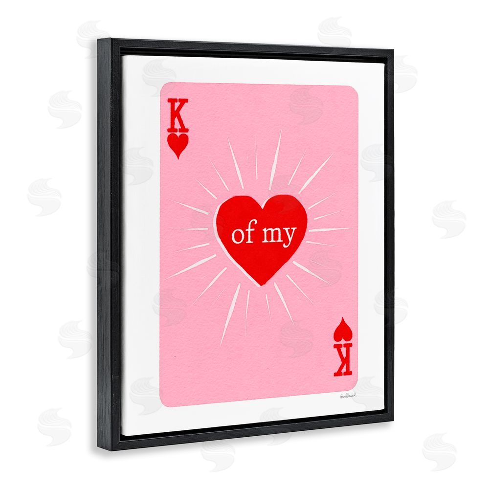 Amanda Greenwood King Of My Heart Black Floating Frame Canvas Wall Art Print