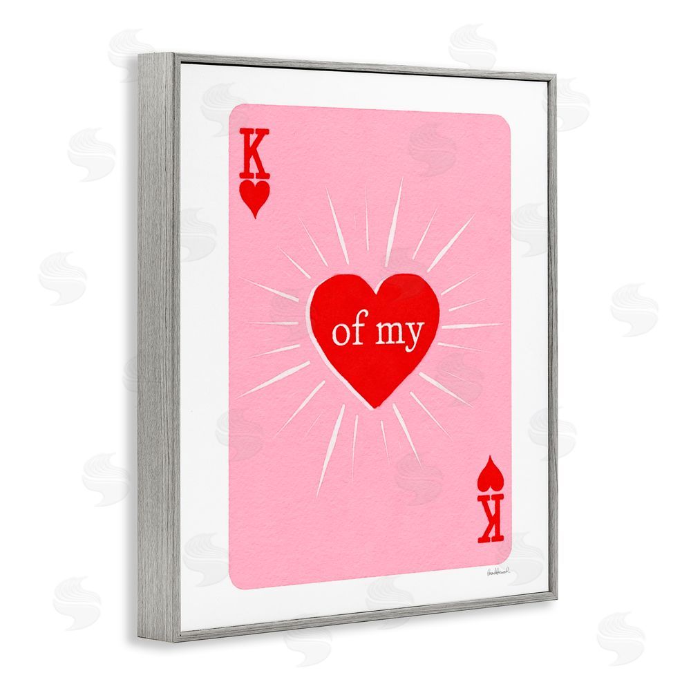Amanda Greenwood King Of My Heart Gray Framed Giclee Print Wall Art