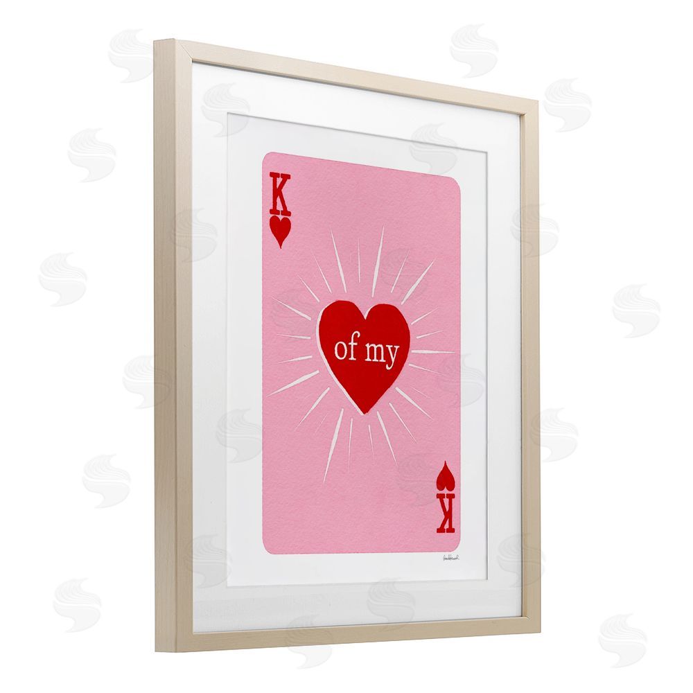 Amanda Greenwood King Of My Heart Brown Framed Print Under Glass Wall Art