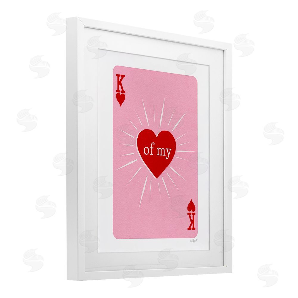 Amanda Greenwood King Of My Heart White Framed Print Under Glass Wall Art