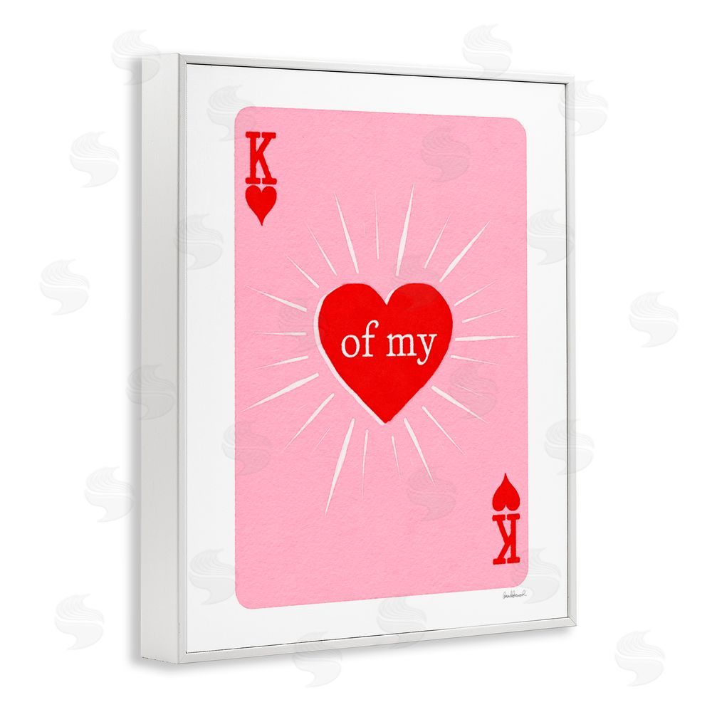 Amanda Greenwood King Of My Heart White Framed Giclee Print Wall Art