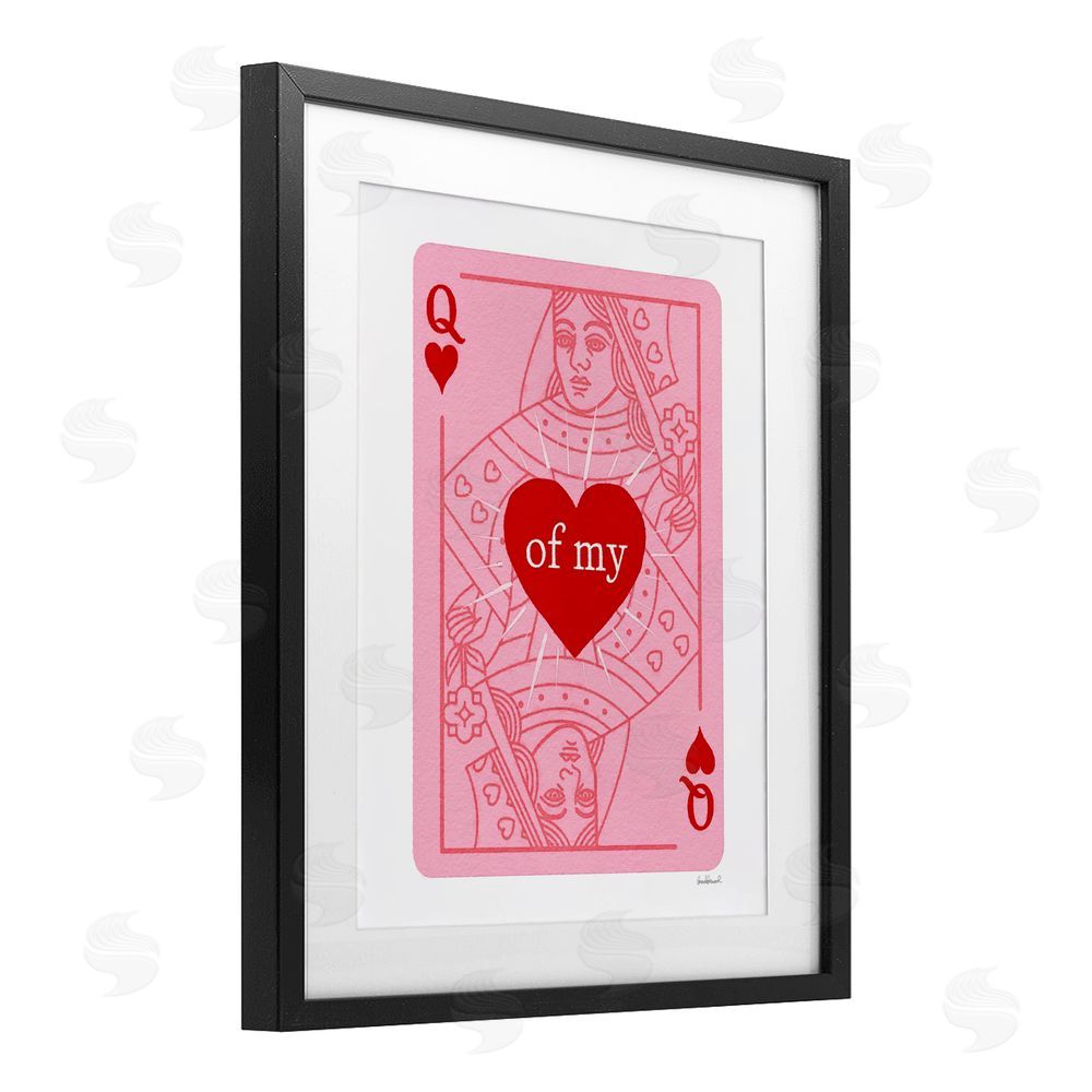 Amanda Greenwood Queen Of My Heart Black Framed Print Under Glass Wall Art