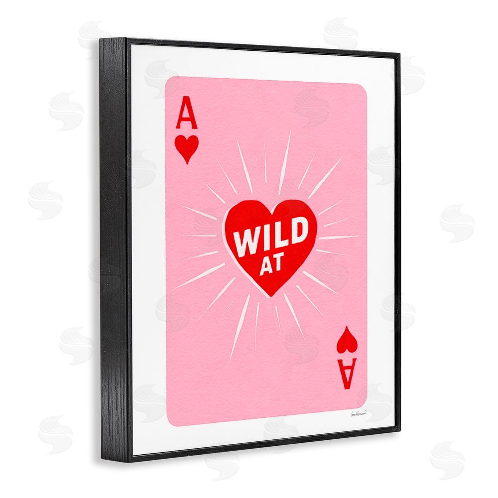 Amanda Greenwood Wild At Heart Card Black Framed Giclee Print Wall Art