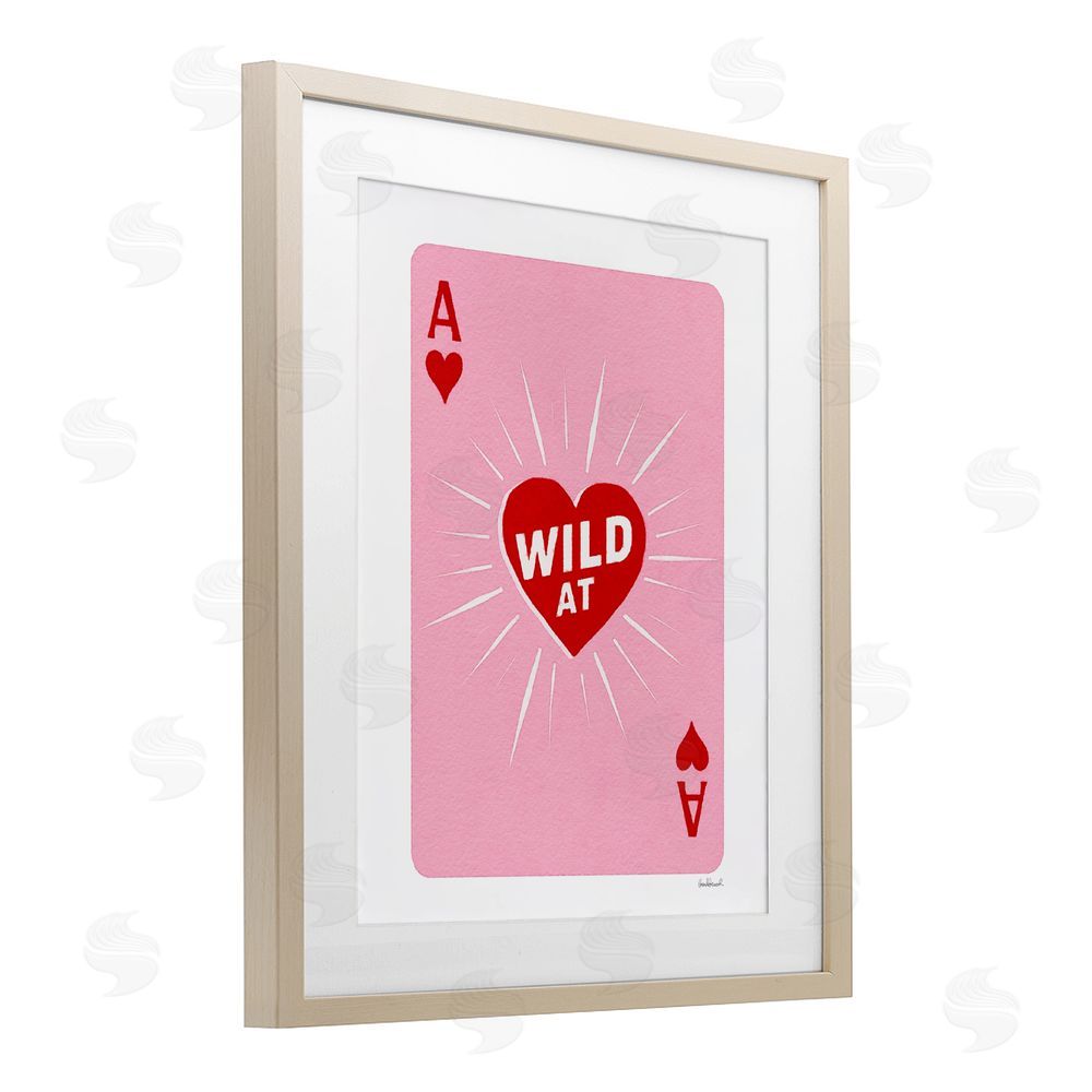 Amanda Greenwood Wild At Heart Card Brown Framed Print Under Glass Wall Art