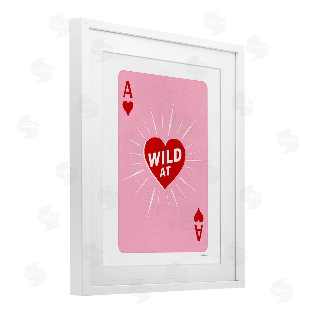 Amanda Greenwood Wild At Heart Card White Framed Print Under Glass Wall Art