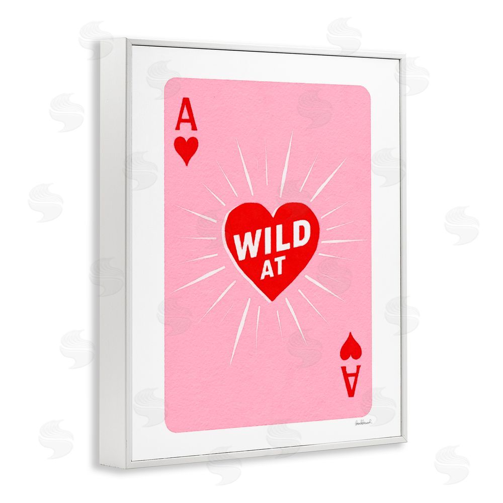 Amanda Greenwood Wild At Heart Card White Framed Giclee Print Wall Art