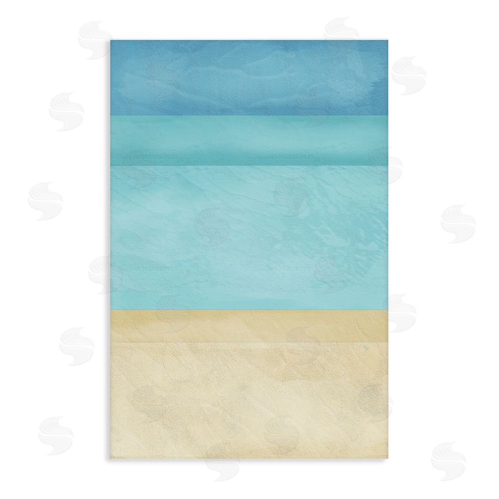 Martina Pavlova Abstract Beach Coastal Color Block Stretched Canvas Wall Art