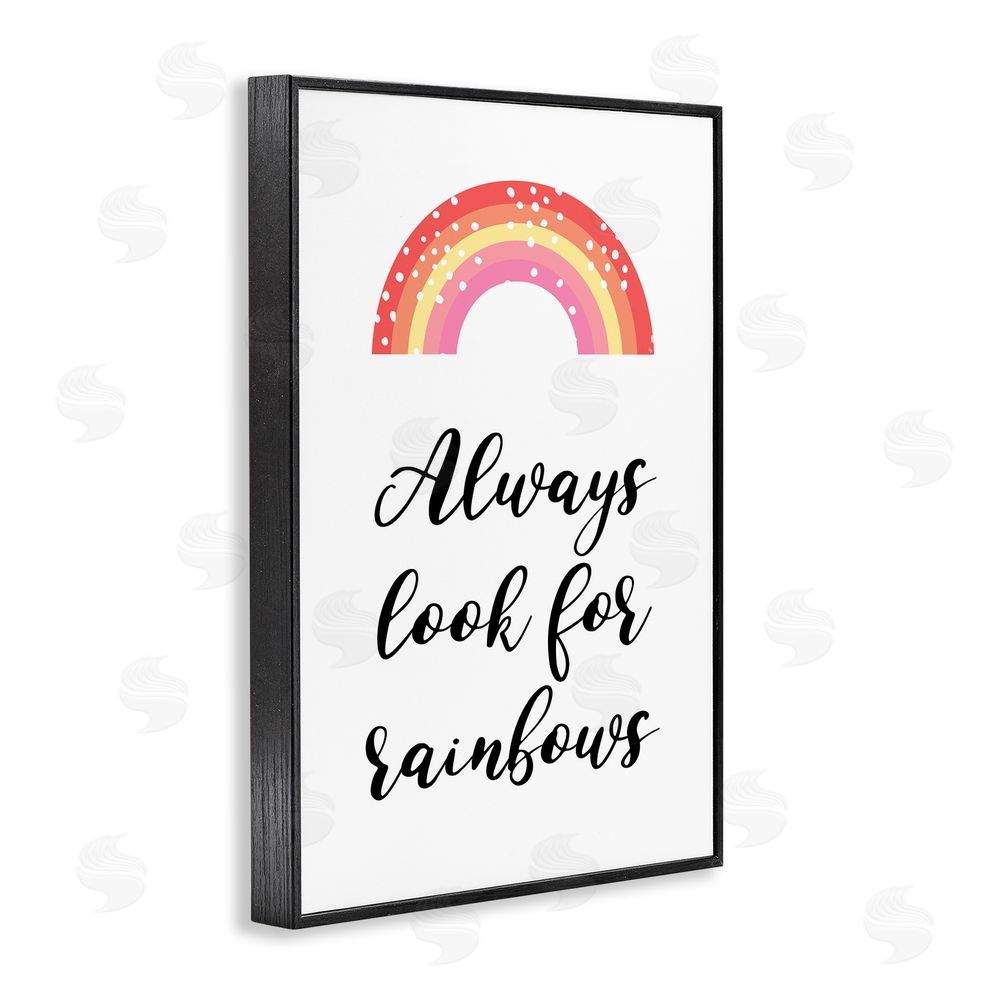 Martina Pavlova Always Look For Rainbows Black Framed Giclee Wall Art Print