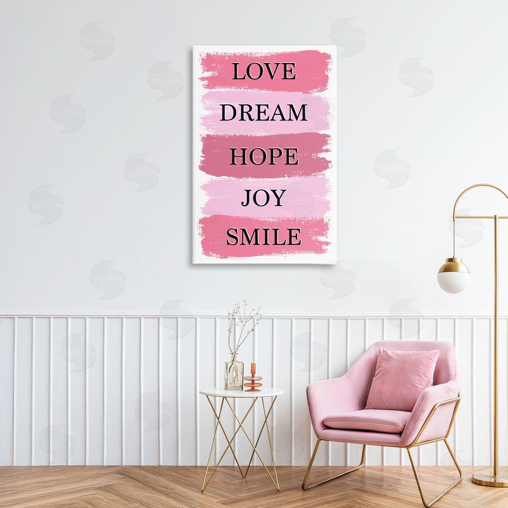 Martina Pavlova Love Dream Hope Joy Smile Canvas Wall Art Print in Room
