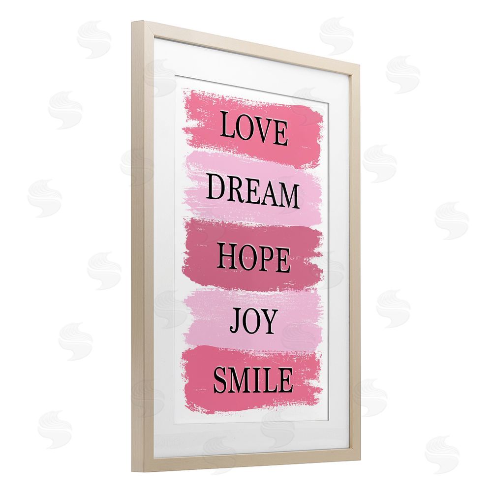 Martina Pavlova Love Dream Hope Joy Smile Birch Framed Print Under Glass Wall Art