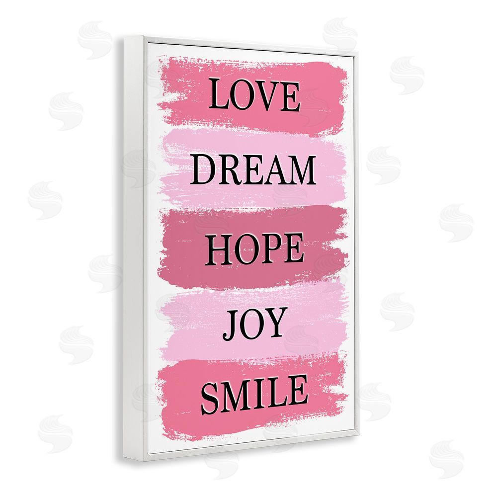 Martina Pavlova Love Dream Hope Joy Smile White Framed Giclee Wall Art Print