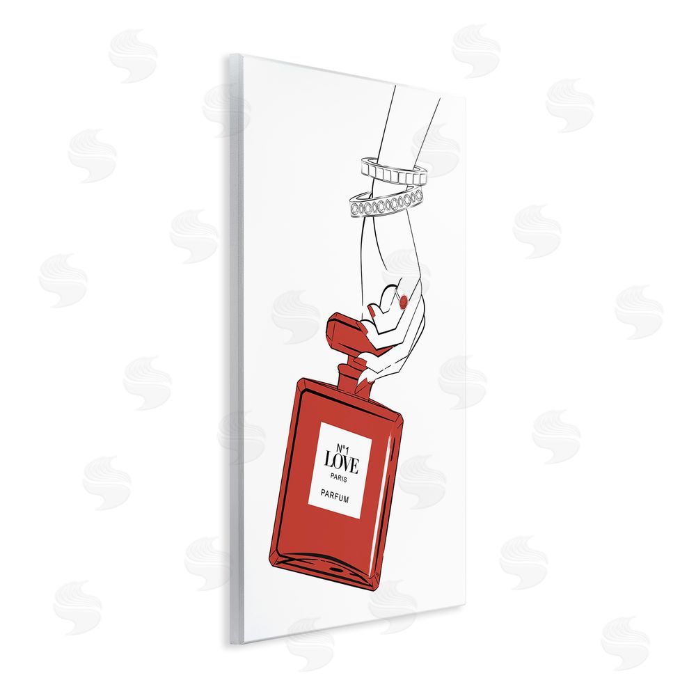 Martina Pavlova Red Perfume In Hand Wall Plaque Art Print