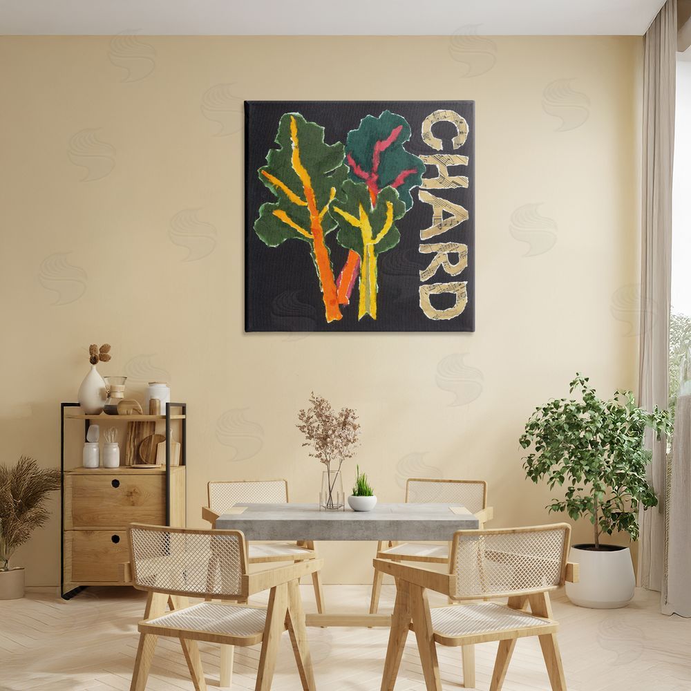 Nancy Overton Chard Leafy Vegetable Stretched Canvas Wall Art in Room