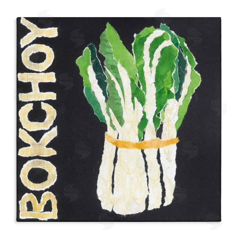 Nancy Overton Bok Choy Leafy Vegetable Stretched Canvas Wall Art Print