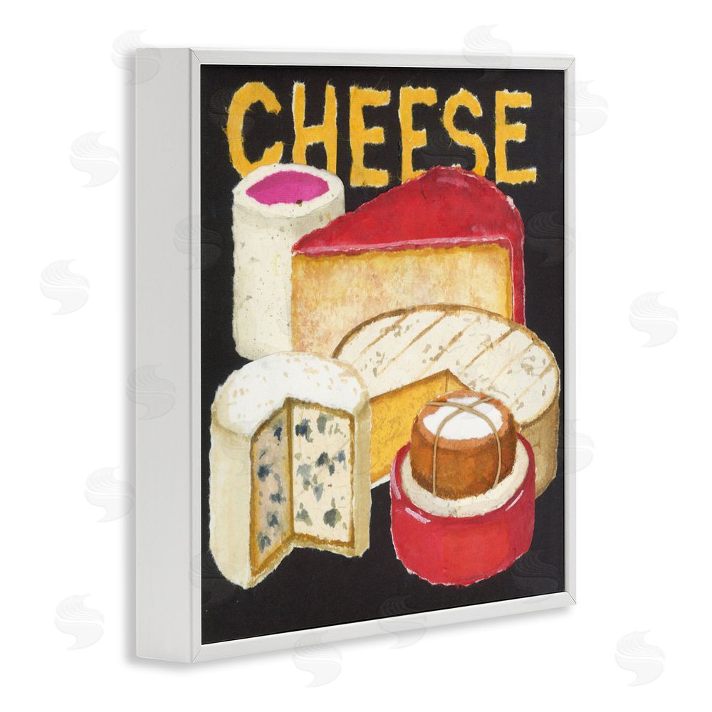 Nancy Overton Assorted Cheese Wheels White Framed Giclee Wall Art Print