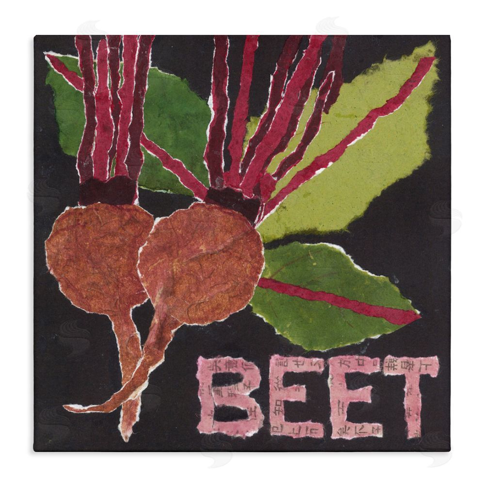 Nancy Overton Beets Root Vegetable Stretched Canvas Wall Art