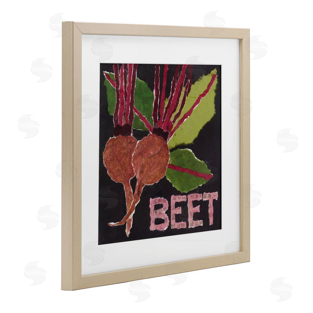 Nancy Overton Beets Root Vegetable Birch Framed Print Under Glass Wall Art