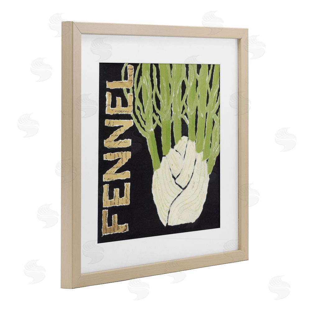 Nancy Overton Fennel Root Vegetable Birch Framed Print Under Glass Wall Art