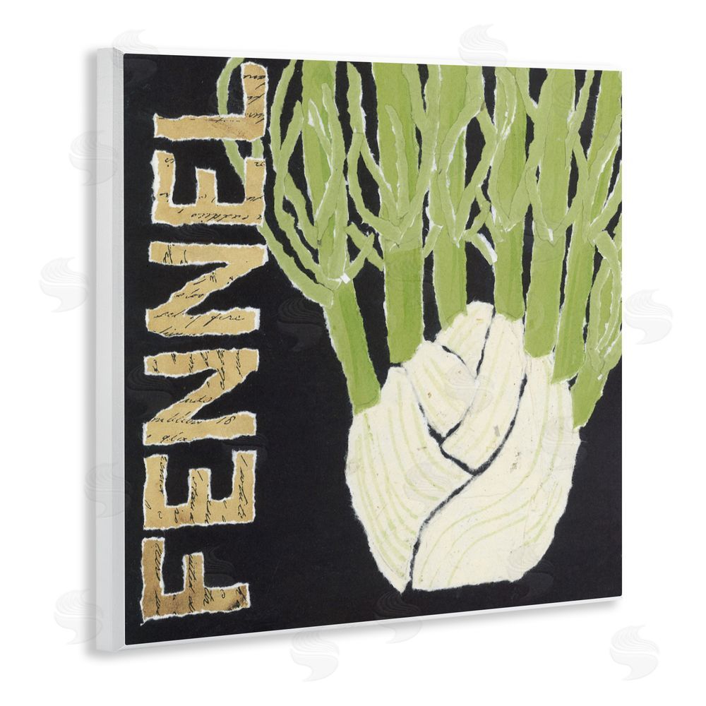 Nancy Overton Fennel Root Vegetable Wall Plaque Art Print