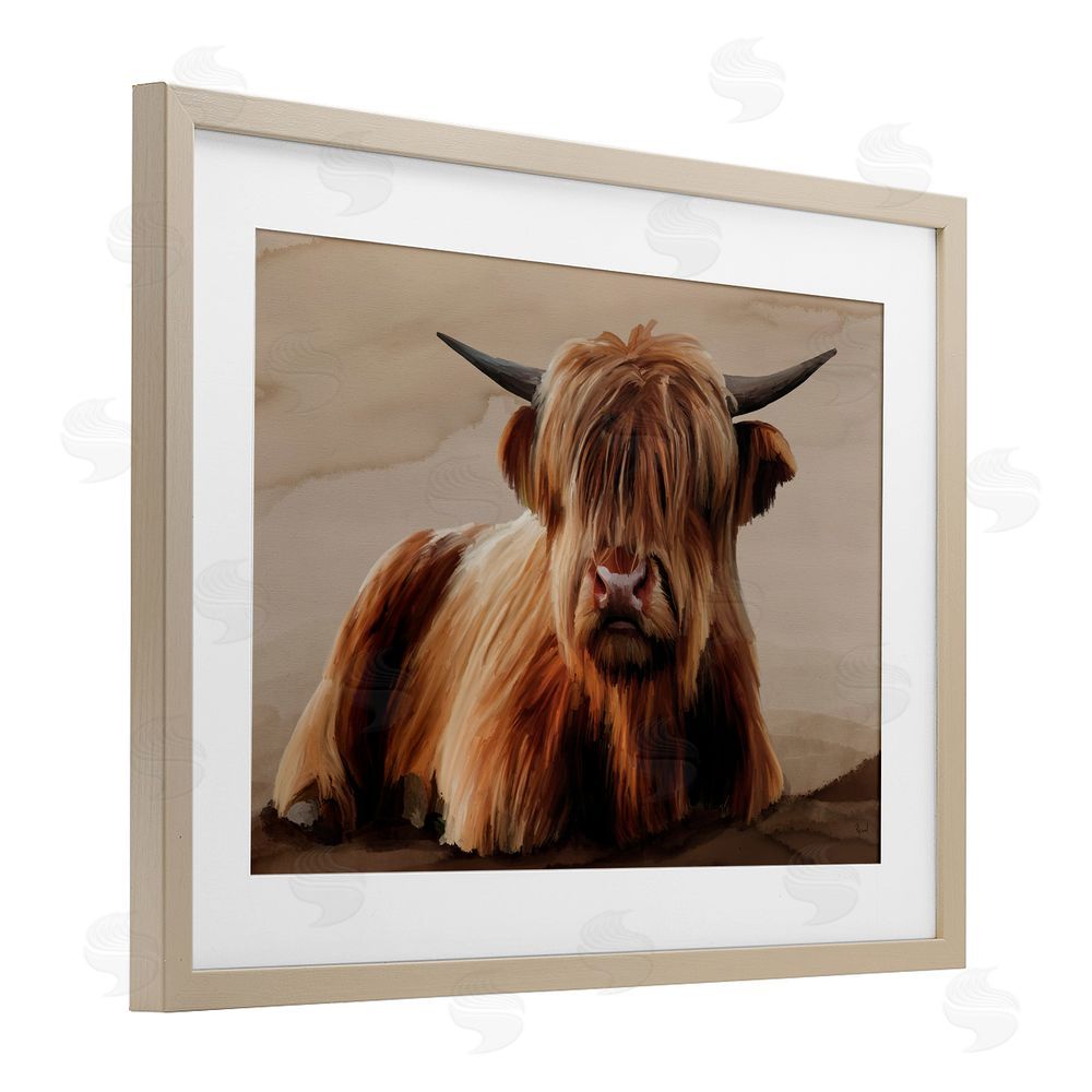 Renel Peters Got My Hair Done Cattle Birch Framed Print Under Glass Wall Art