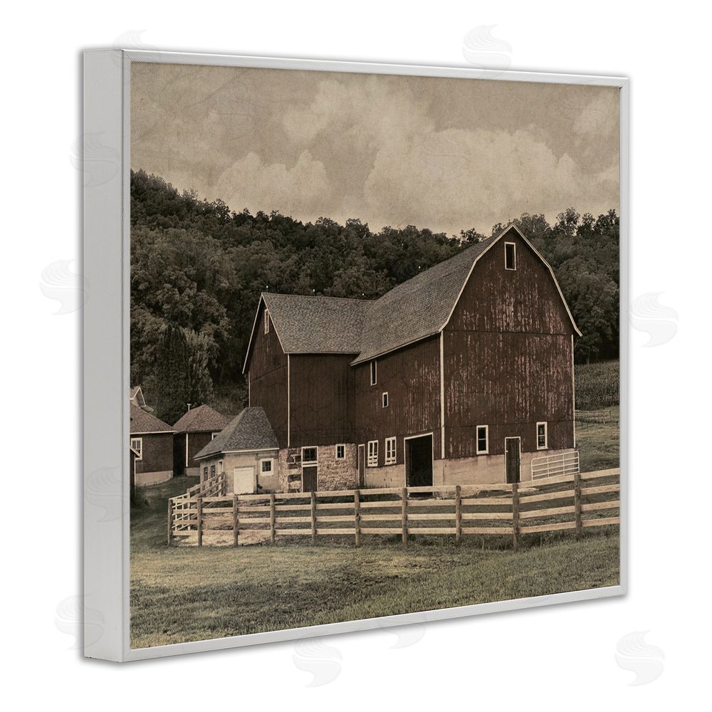 Marcus Prime Tender Living Space Barn White Framed Giclee Wall Art Print
