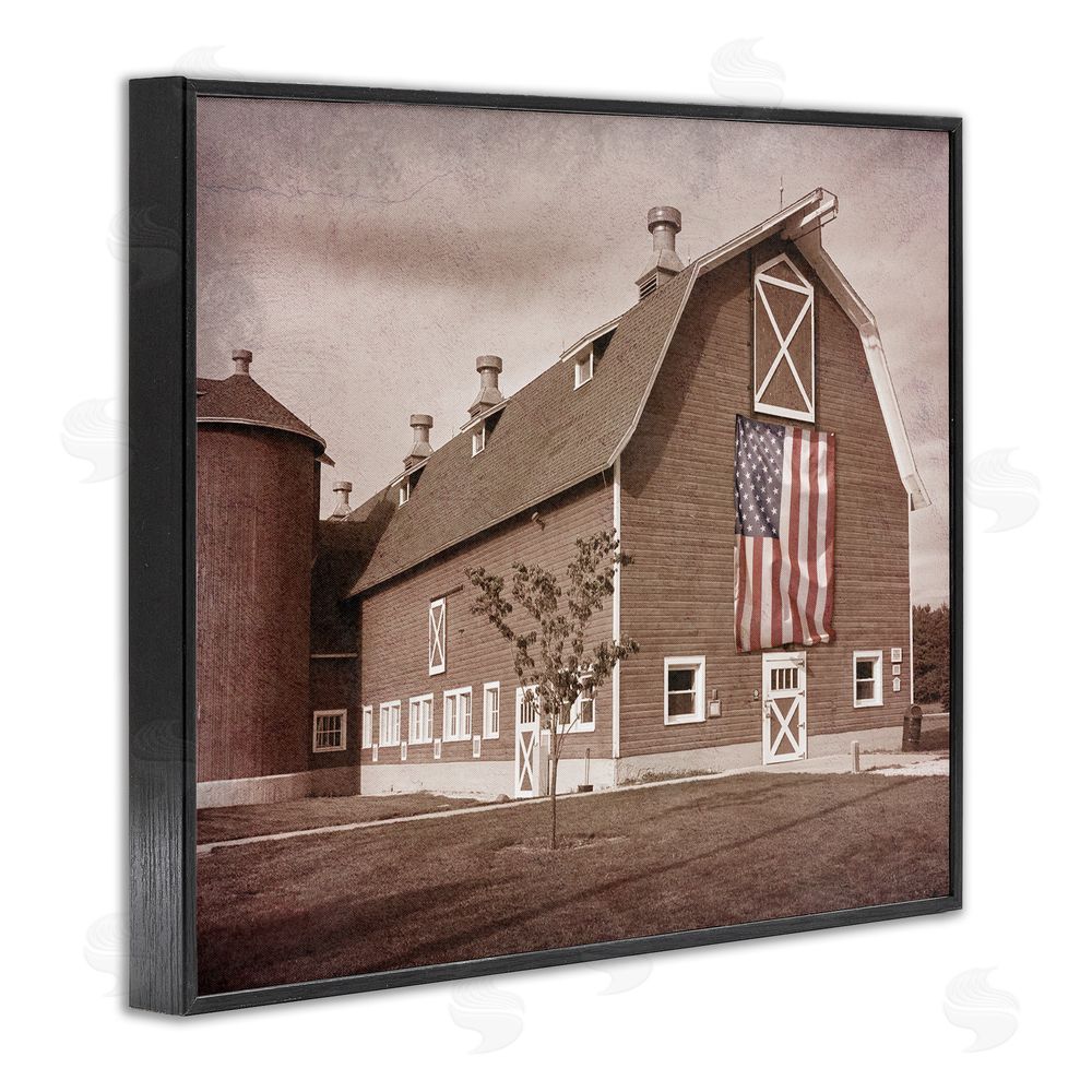 Marcus Prime Rural America Barn Black Framed Giclee Wall Art Print