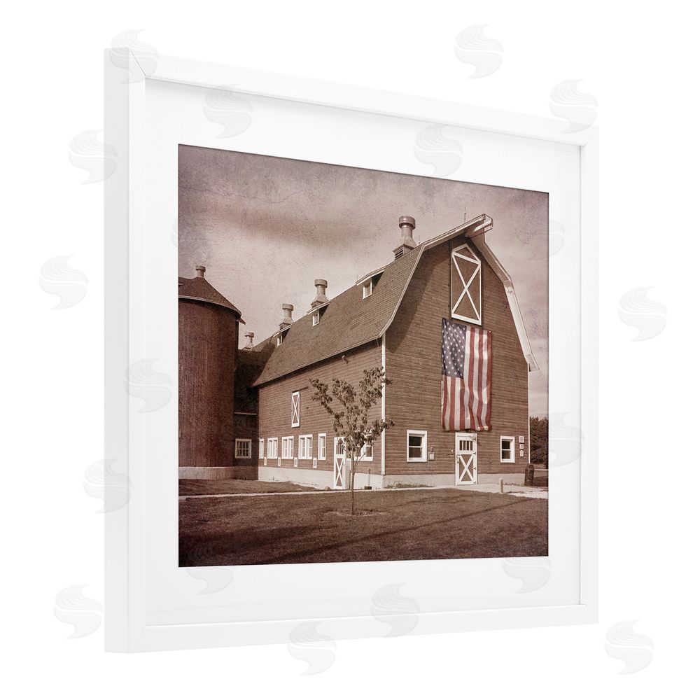 Marcus Prime Rural America Barn White Framed Print Under Glass Wall Art