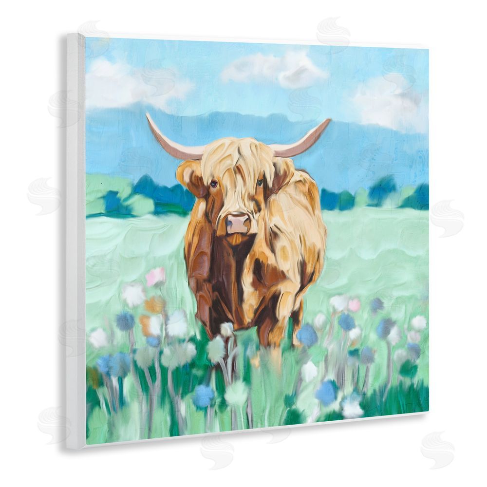 Kim Allen Blue Sky Highland Wall Plaque Art Print