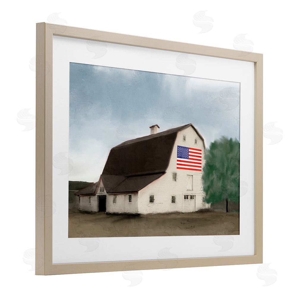 Kim Allen American Barn Dreams Birch Framed Print Under Glass Wall Art