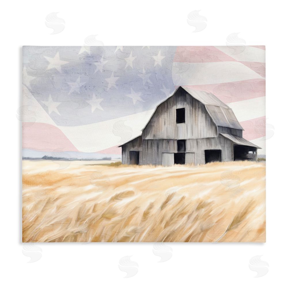 Kim Allen Amber Waves of Farmland Stretched Canvas Wall Art