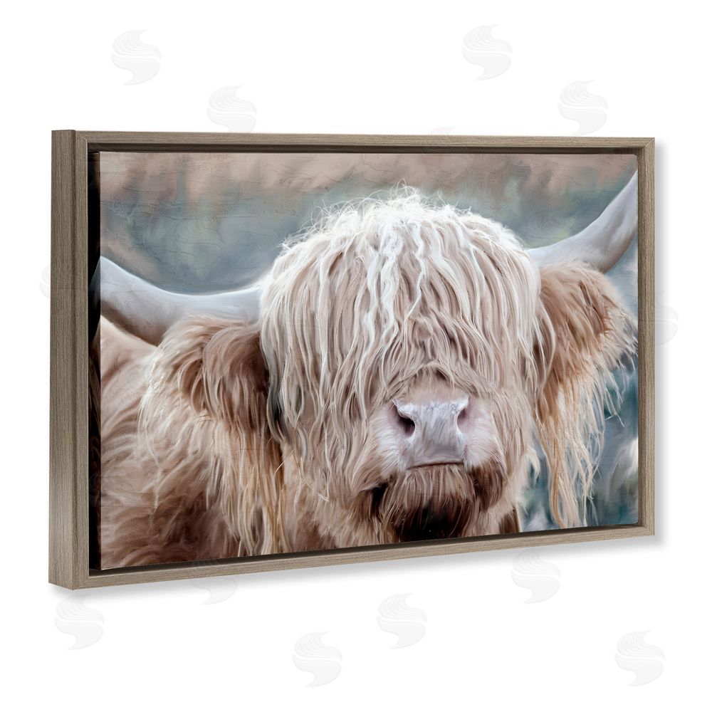 Kim Allen In the Highlands Photograph Brown Floating Frame Canvas Wall Art Print