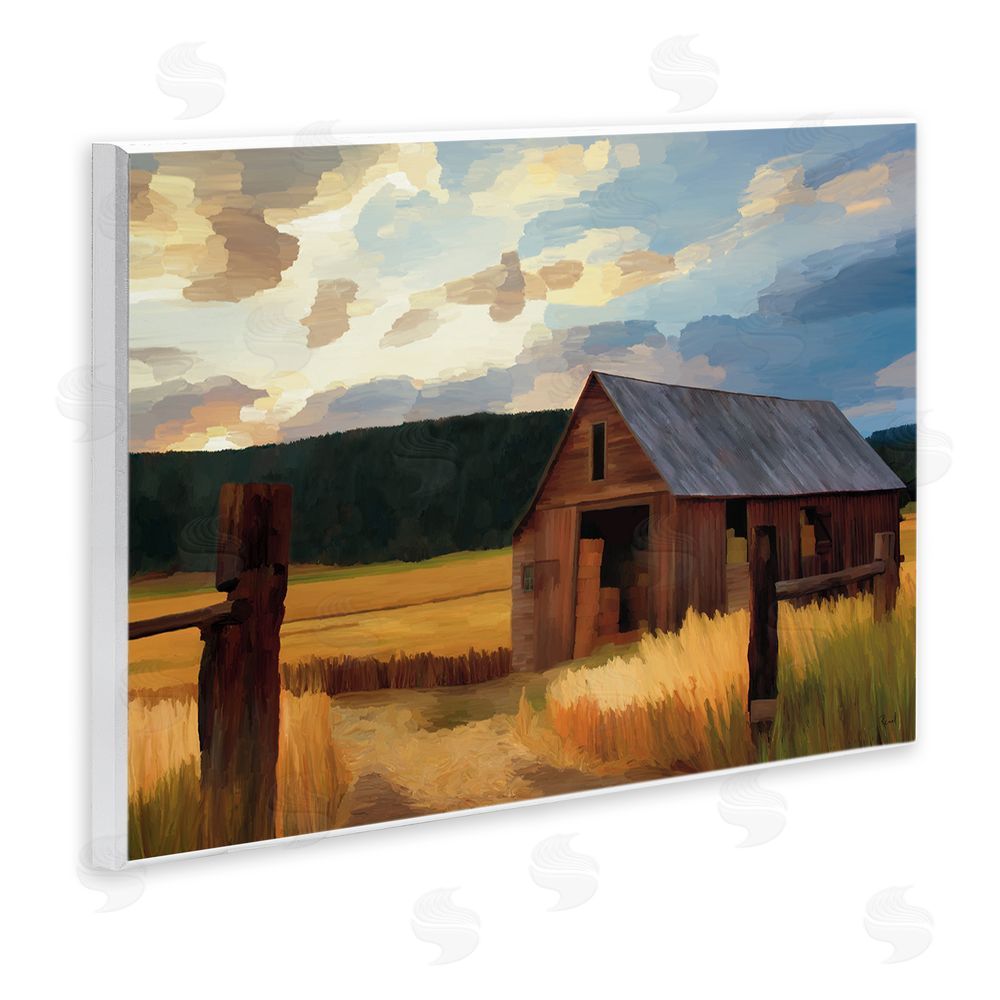 Renel Peters Harvest Time Autumn Barn Wall Plaque Art Print