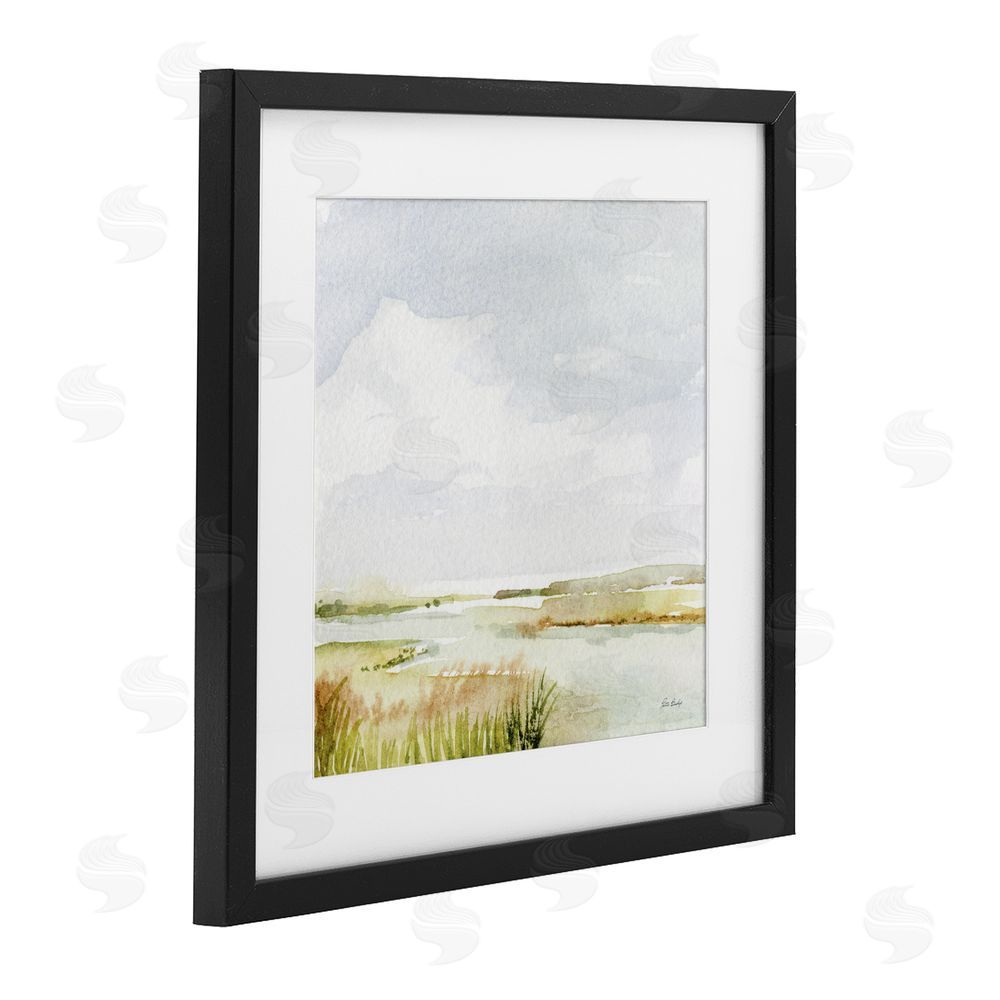 Patti Bishop Delicate Marsh Painting Black Framed Print Under Glass Wall Art