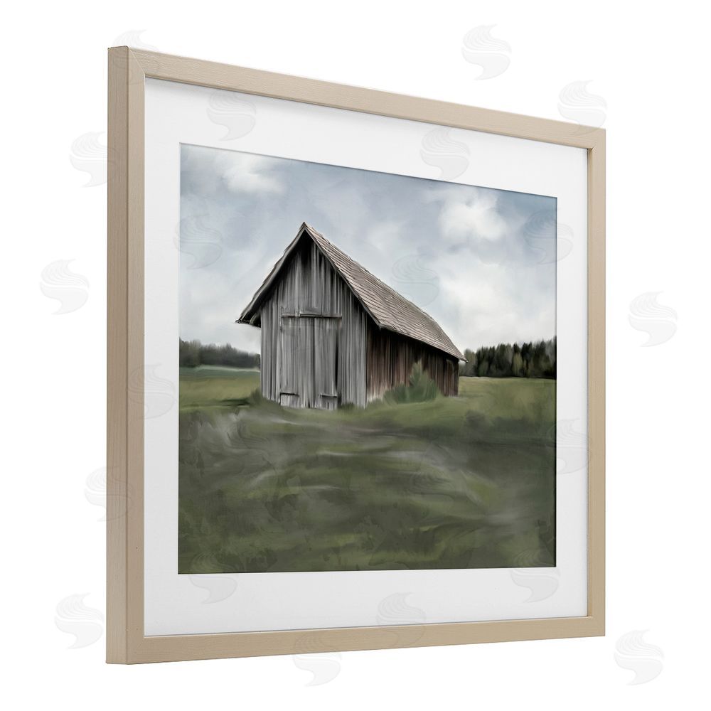 Kim Allen Farm's Back Pasture Birch Framed Print Under Glass Wall Art