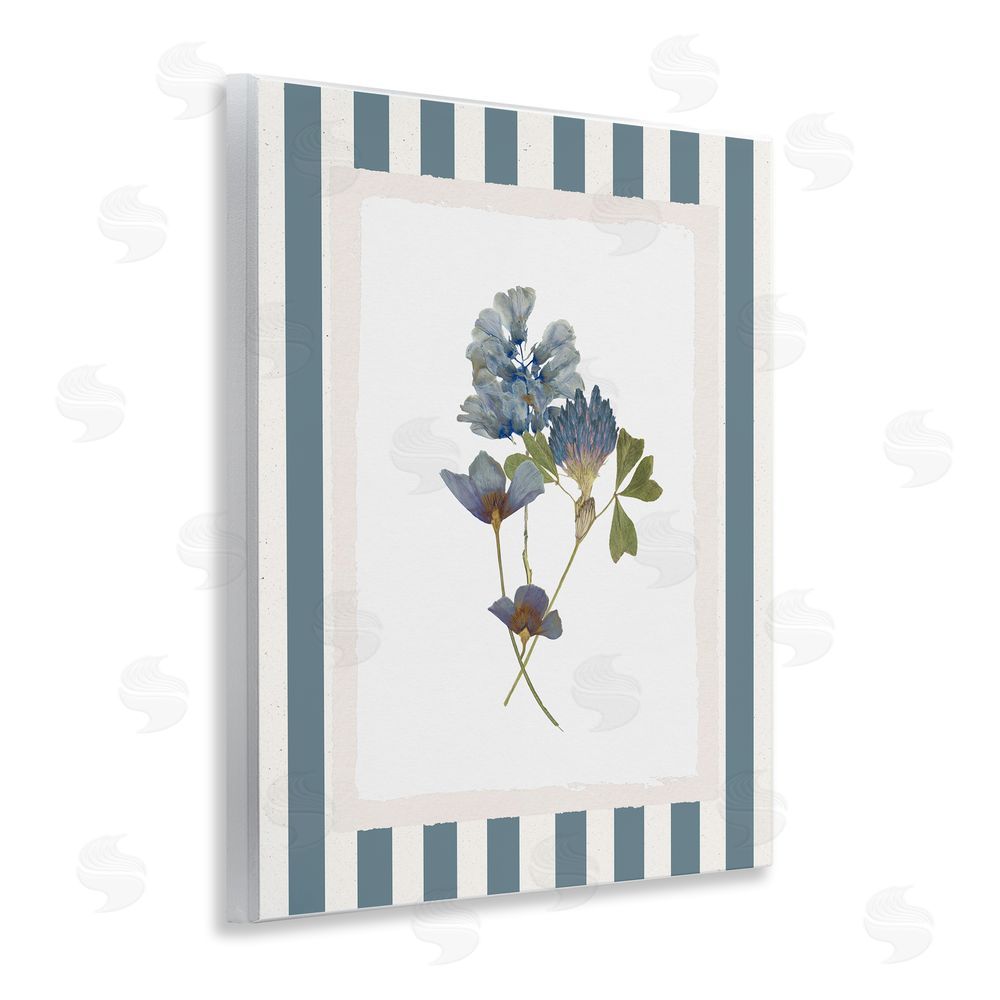 Val Rhodes Blue Summer Memory Florals Wall Plaque Art Print
