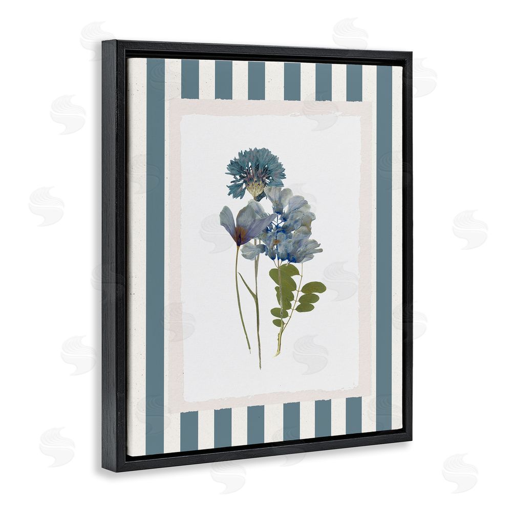 Val Rhodes Summer Memory Flowers Black Floating Frame Canvas Wall Art Print