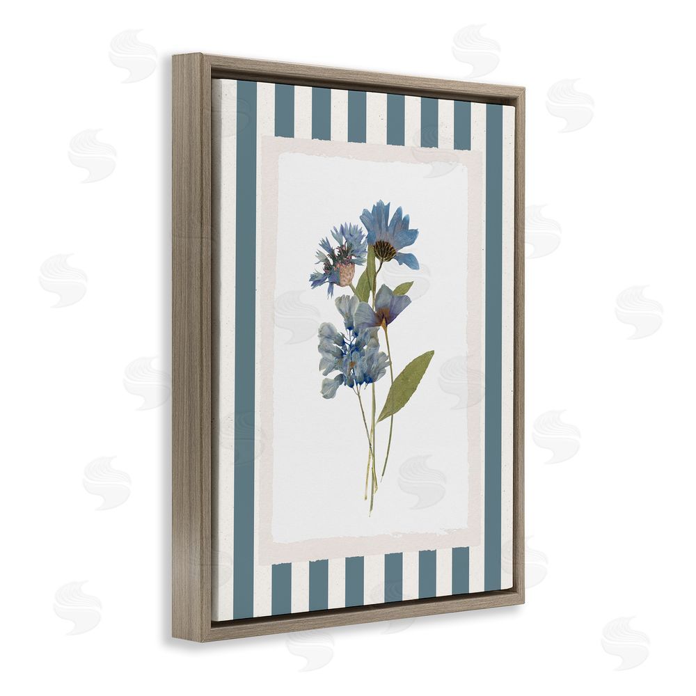 Val Rhodes Summer Memories Florals Brown Floating Frame Canvas Wall Art Print