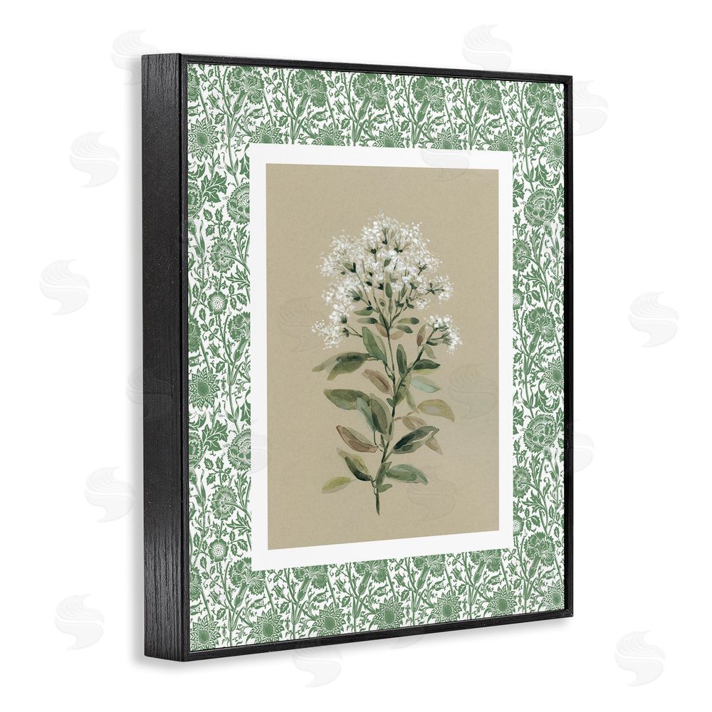 Carol Robinson Plant on Green Botanicals Black Framed Giclee Wall Art Print