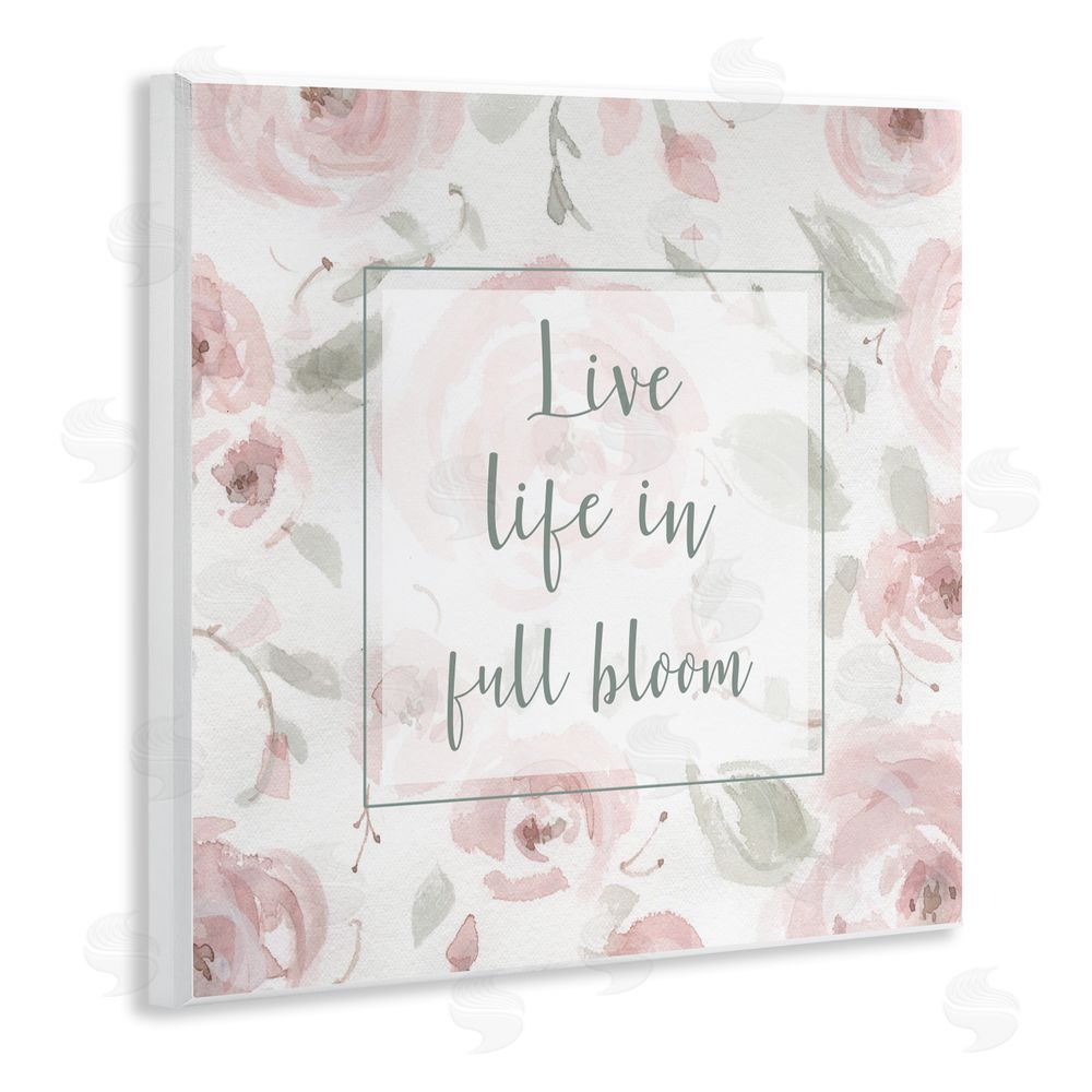 Carol Robinson Live Full Bloom Florals Wall Plaque Art Print