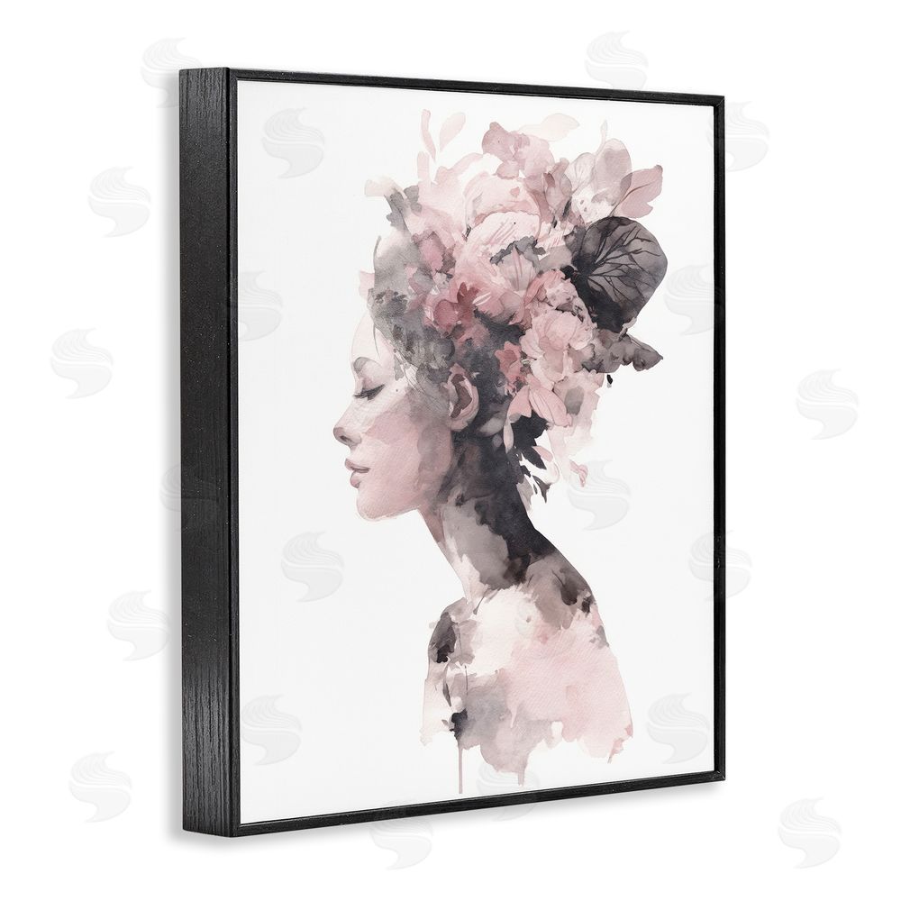 Svetlana Aleynikova Nature's Empress Silhouette Black Framed Giclee Wall Art Print