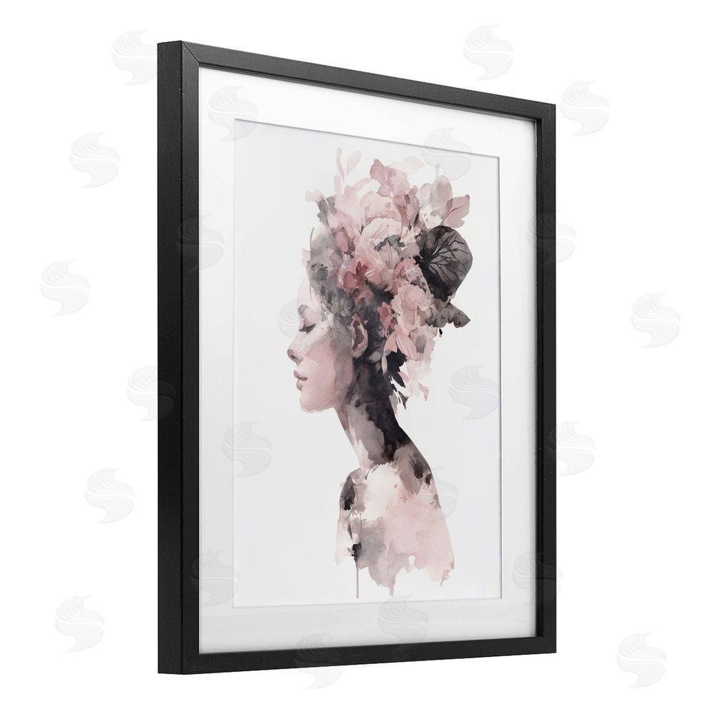 Svetlana Aleynikova Nature's Empress Silhouette Black Framed Print Under Glass Wall Art