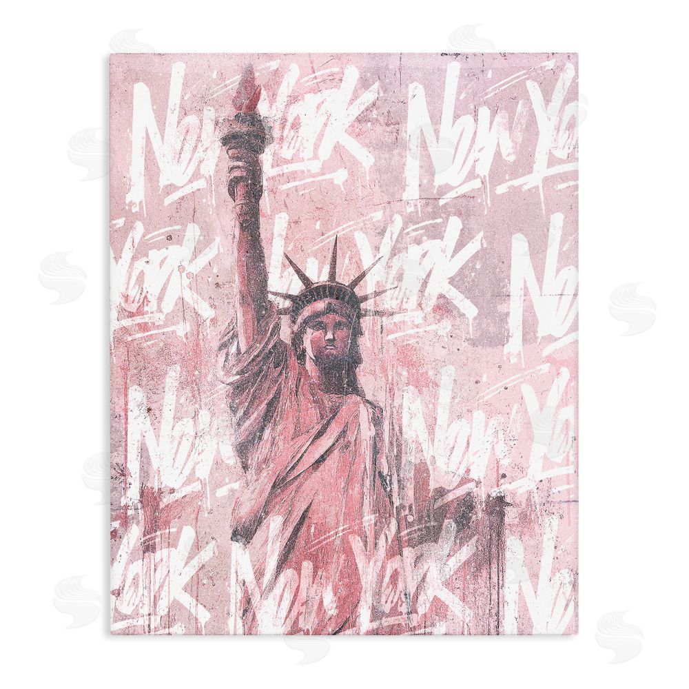 Svetlana Aleynikova Sparkle Of The City Statue Stretched Canvas Wall Art Print
