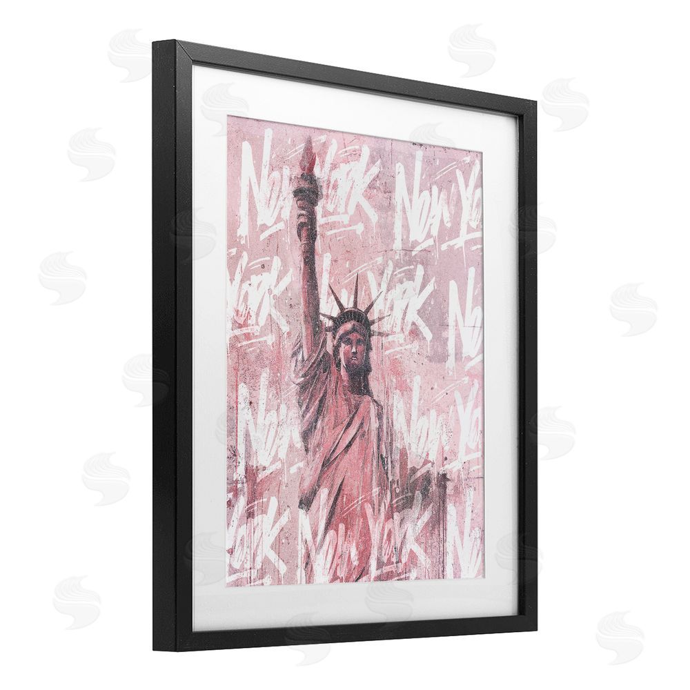 Svetlana Aleynikova Sparkle Of The City Statue Black Framed Print Under Glass Wall Art