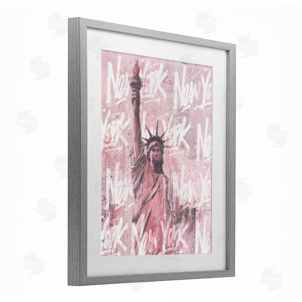 Svetlana Aleynikova Sparkle Of The City Statue Gray Framed Print Under Glass Wall Art