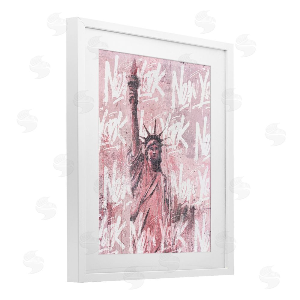 Svetlana Aleynikova Sparkle Of The City Statue White Framed Print Under Glass Wall Art